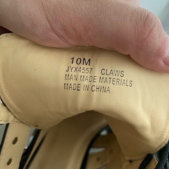 Black studded strappy heeled booties - Picture 7 of 8